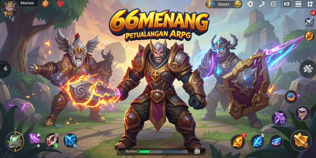 Tampilan gameplay seru dalam 66MENANG dengan aksi memukau.