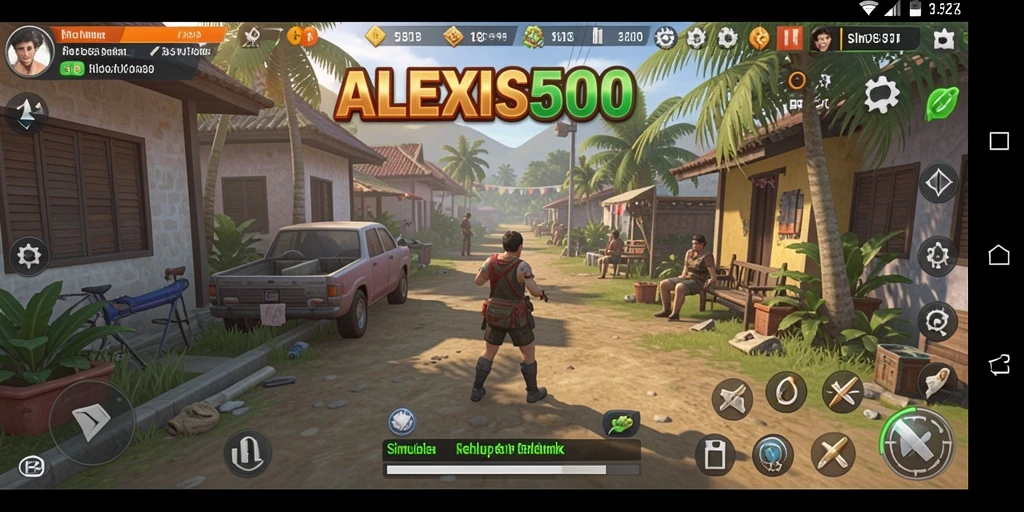 Gameplay menarik ALEXIS500 dengan karakter dan lingkungan yang kaya.