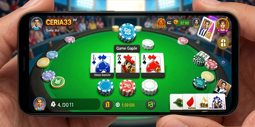 Tampilan gameplay Gaple yang menarik dan interaktif di CERIA33.