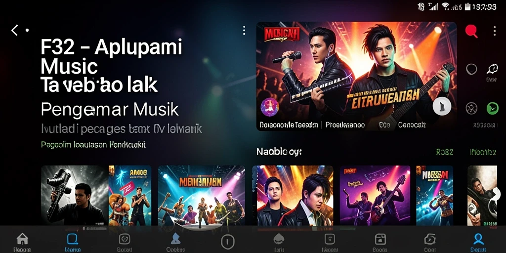Screenshot dari gameplay F32 yang menunjukkan interaksi musik yang menyenangkan.