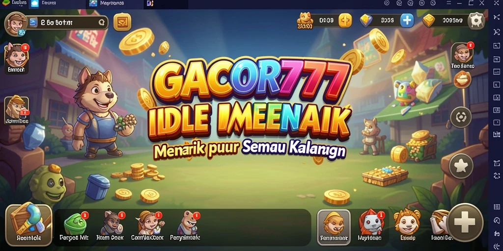 Tampilan gameplay sambil mengelola sumber daya di GACOR777.
