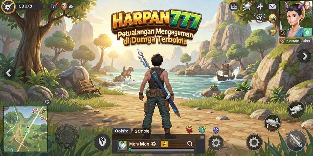 Tampilan gameplay <strong>HARAPAN777</strong> yang menakjubkan dalam dunia terbuka.