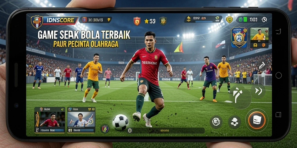 Tampilan gameplay seru di IDNSCORE yang memukau.
