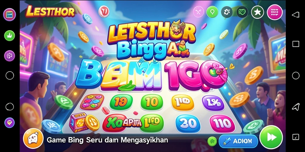 Tangkapan layar gameplay LETSTHOR dengan suasana Bingo yang seru.