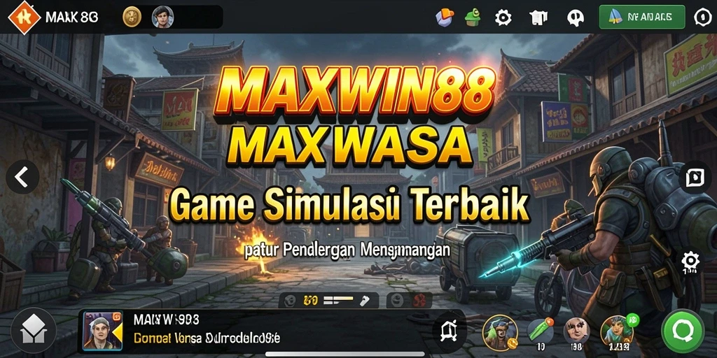 Tampilan gameplay MAXWIN88 yang menarik dan penuh warna.