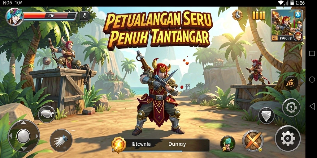 Tampilan gameplay seru dalam petualangan di N06.