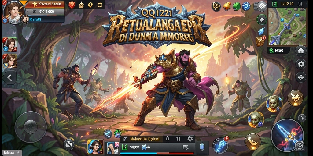 Gameplay menakjubkan dari QQ1221 di dunia MMORPG.