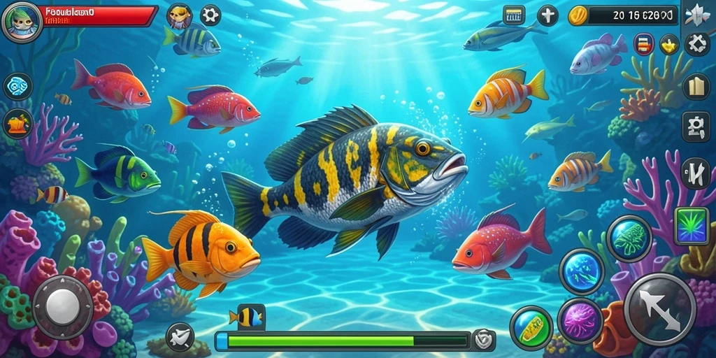 Tampilan gameplay seru Tembak Ikan di RP62RP.