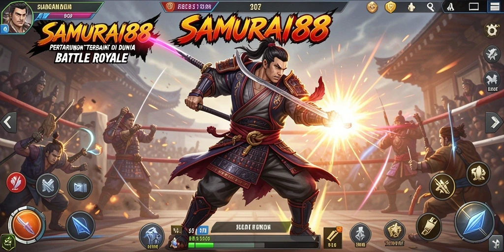 Tangkapan layar gameplay intens dari SAMURAI88 dalam aksi Battle Royale.