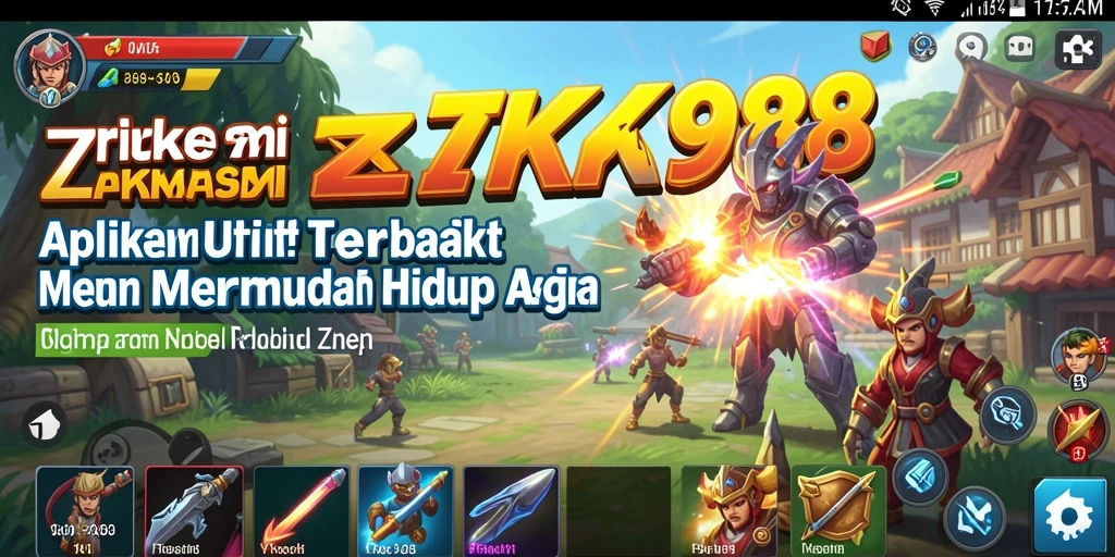 Tampilan antarmuka utama aplikasi ZK988 dengan fitur Utility yang intuitif.
